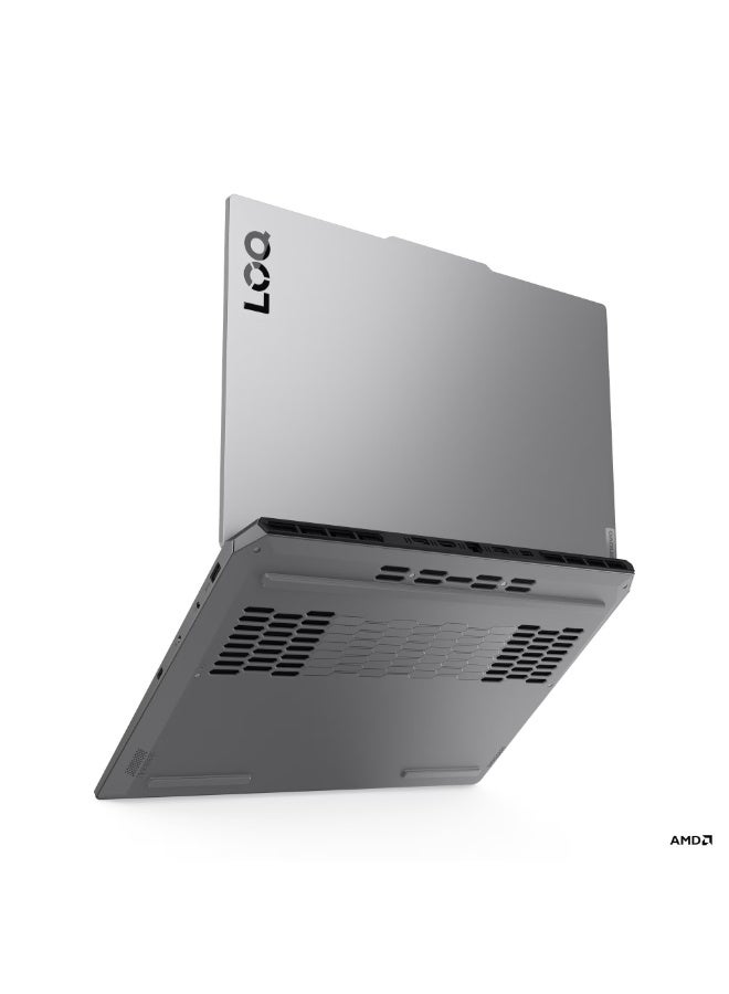 LAPTOP LENOVO LOQ 15AHP10 AMD RYZEN 7 250 RAM 16G DDR5 5600  512 SSD M2 NVME VGA NVIDIA RTX 5060 8G DDR7 15.6 FHD 144HZ  2 YEARS WARRENTY 83JG0095ED English/Arabic luna grey
