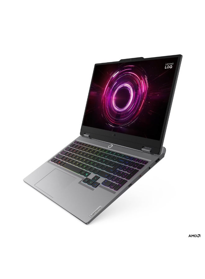 LAPTOP LENOVO LOQ 15AHP10 AMD RYZEN 7 250 RAM 16G DDR5 5600  512 SSD M2 NVME VGA NVIDIA RTX 5060 8G DDR7 15.6 FHD 144HZ  2 YEARS WARRENTY 83JG0095ED English/Arabic luna grey