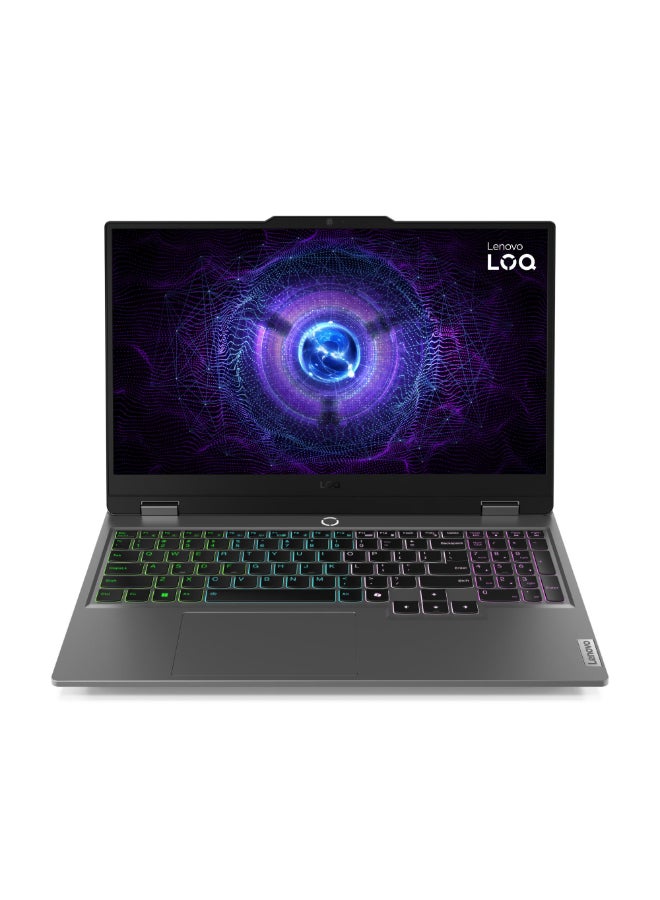 LOQ 15IRX9 Gaming Laptop, 15.6" FHD 144Hz IPS Display, Intel Core i7-13650HX, 16GB DDR5 RAM, 512GB SSD, NVIDIA GeForce RTX 3050 6GB, Backlit ENG Keyboard English Luna Grey