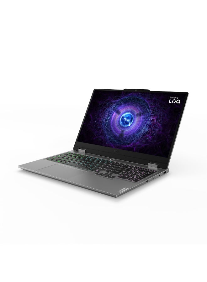 LOQ 15IRX9 Gaming Laptop, 15.6" FHD 144Hz IPS Display, Intel Core i7-13650HX, 16GB DDR5 RAM, 512GB SSD, NVIDIA GeForce RTX 3050 6GB, Backlit ENG Keyboard English Luna Grey