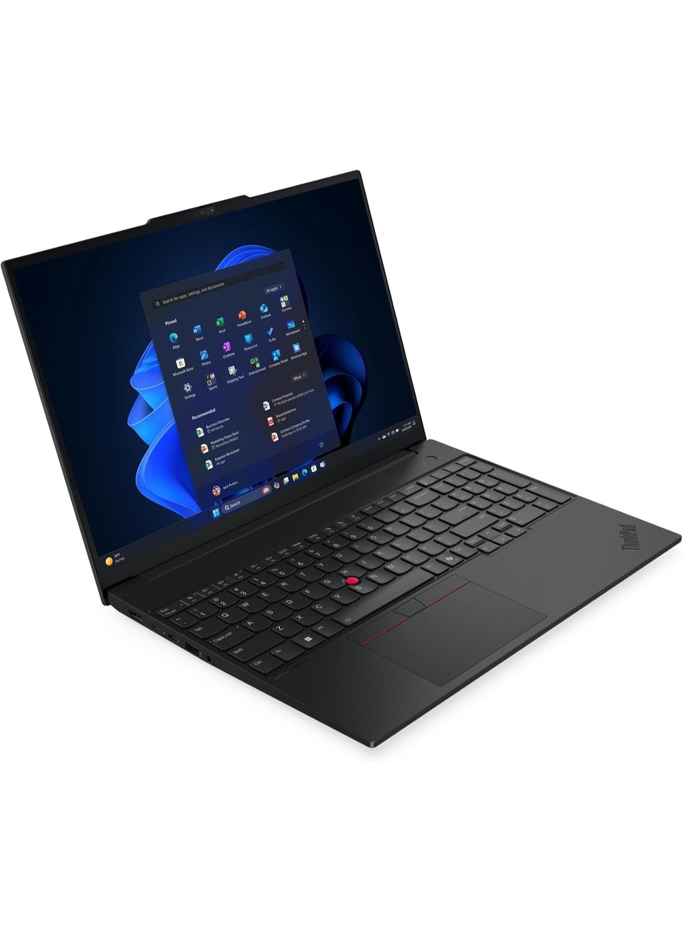 Laptop  ThinkPad E16 Gen 3, Intel Core Ultra 7 255H, 16GB DDR5 RAM, 512GB SSD, 16‑inch WUXGA, Windows 11 Pro, Thunder  (with Bag) Black