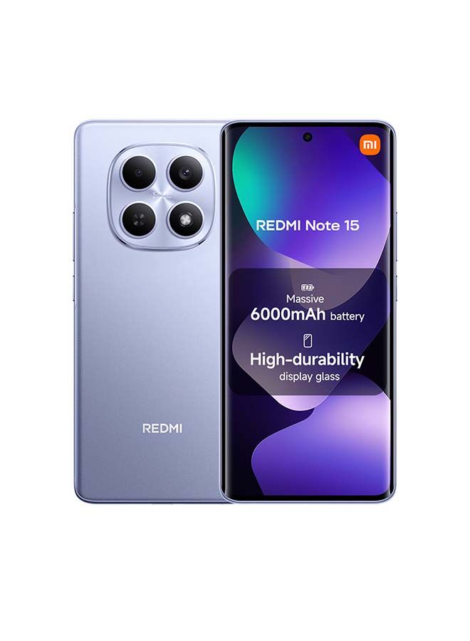 Redmi Note 15 Dual SIM Purple 8GB RAM 256GB 4G - Middle East Version