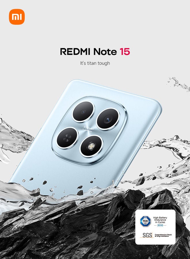 Redmi Note 15 Dual SIM Purple 8GB RAM 256GB 4G - Middle East Version