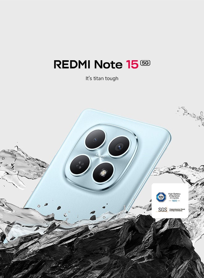 Redmi Note 15 Dual SIM Purple 8GB RAM 256GB 5G - Middle East Version