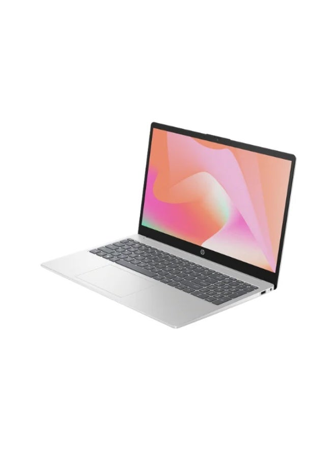 HP 15-FD0557NIA Intel Core i7-1355U​ 512​GB SSD 8​GB Ram Intel Iris Xe Graphics​ 15.6'' Inch FHD - Natural silver English/Arabic Natural silver