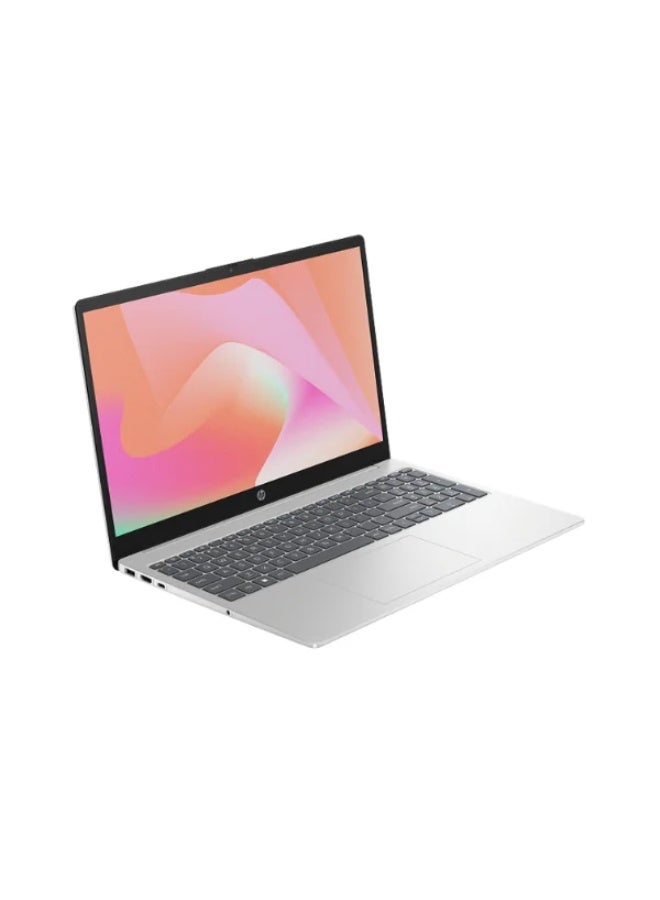 HP 15-FD0557NIA Intel Core i7-1355U​ 512​GB SSD 8​GB Ram Intel Iris Xe Graphics​ 15.6'' Inch FHD - Natural silver English/Arabic Natural silver
