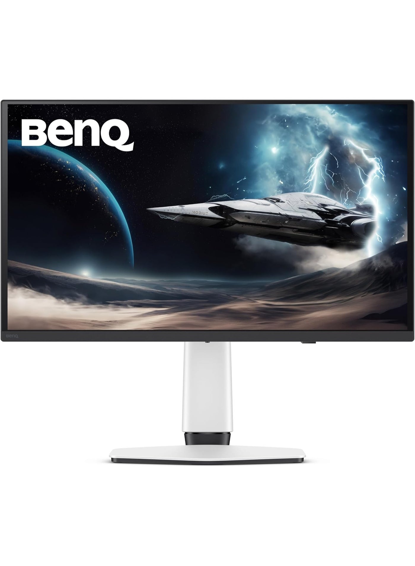 BenQ EX271UZ 27” 4K OLED 240Hz USB-C (90W) MOBIUZ 4th Gen QD-OLED Gaming Monitor 0.03ms,166 PPI, eARC, Spectral Color,USB Hub & KVM, Color Shuttle, KSA - 3 years Warranty EX271UZ White