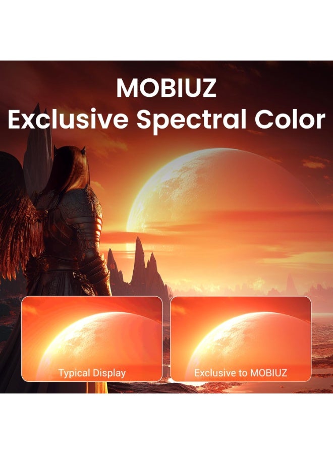 BenQ EX271UZ 27” 4K OLED 240Hz USB-C (90W) MOBIUZ 4th Gen QD-OLED Gaming Monitor 0.03ms,166 PPI, eARC, Spectral Color,USB Hub & KVM, Color Shuttle, KSA - 3 years Warranty EX271UZ White
