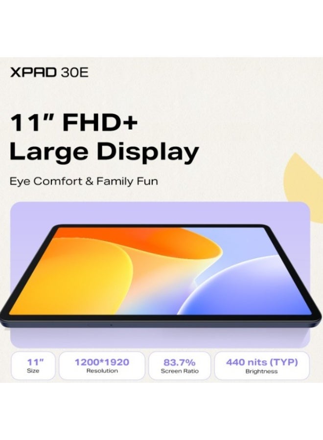 Infinix XPad 30E 4G - 128GB/4GB, 11" FHD+,IPS LCDD 60Hz Display, 7200 mAh Battery, SIM card,  Purple