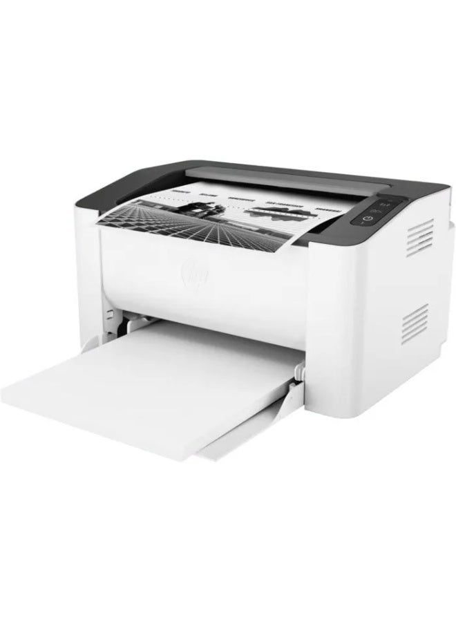 HP LaserJet 108W Laser Printer- 4ZB80A White/Black