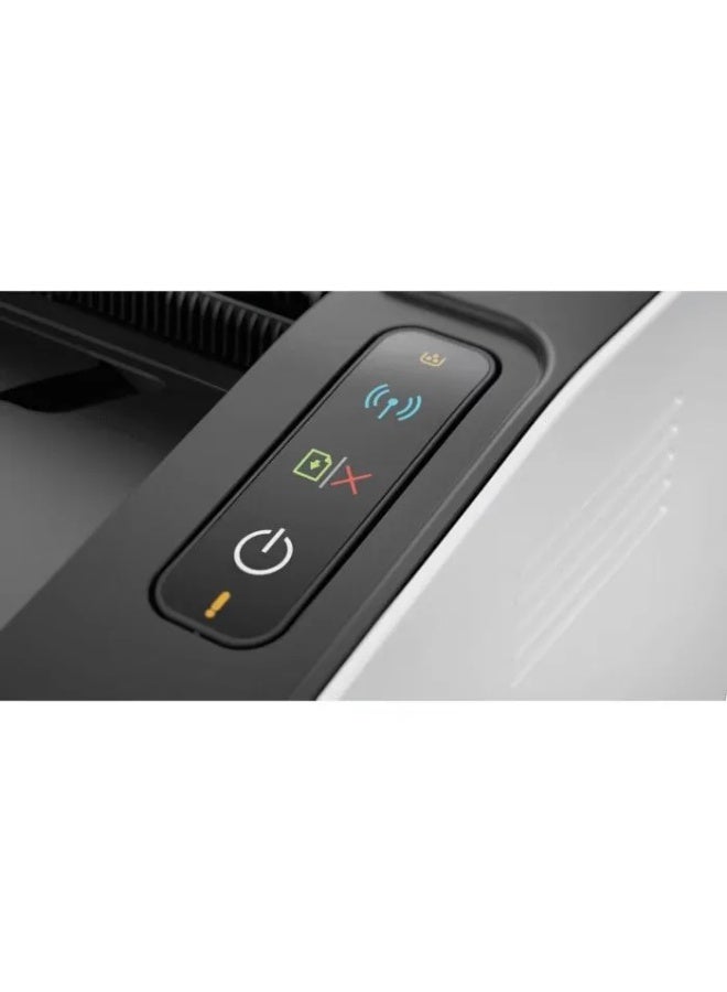 HP LaserJet 108W Laser Printer- 4ZB80A White/Black
