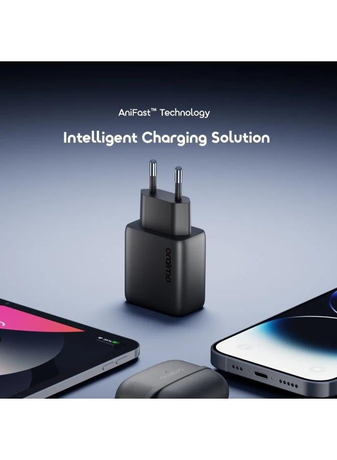 PowerGaN 251 25W GaN Fast Mini Charger Set black
