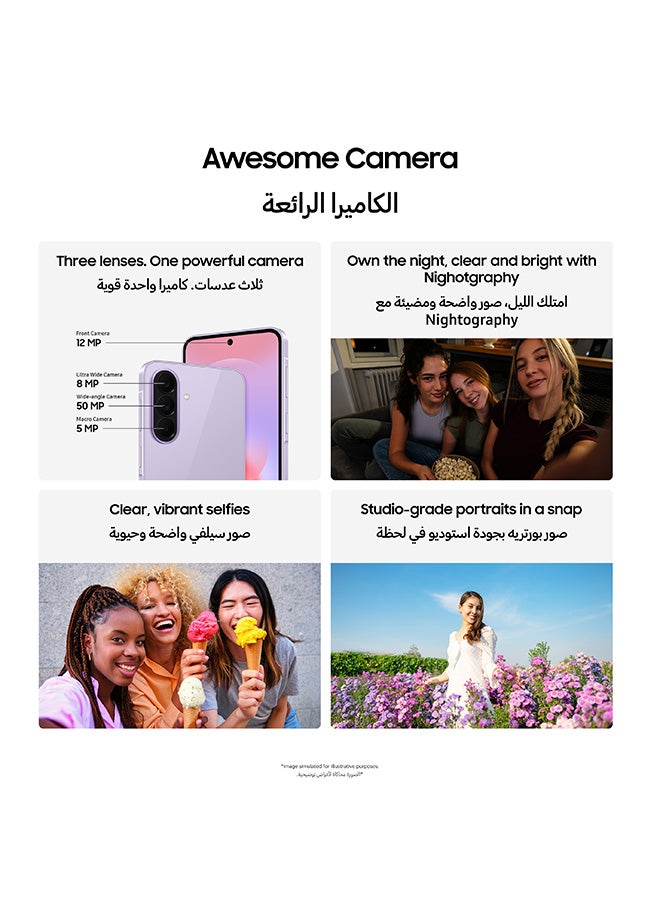 Galaxy A37 Dual SIM Awesome Charcoal 8GB RAM 128GB 5G - Middle East Version
