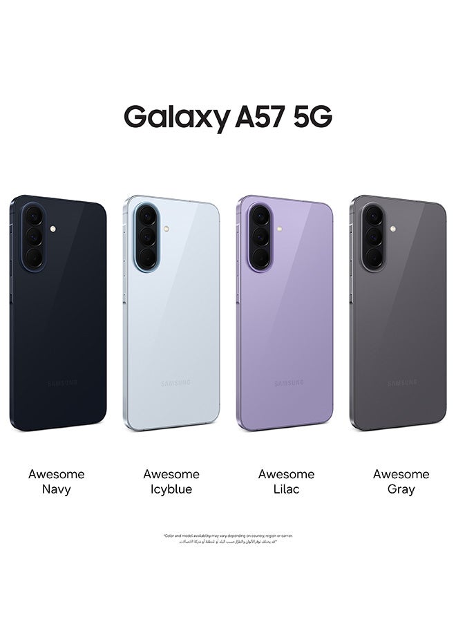 Galaxy A57 Dual SIM Awesome Lilac 8GB RAM 256GB 5G - Middle East Version