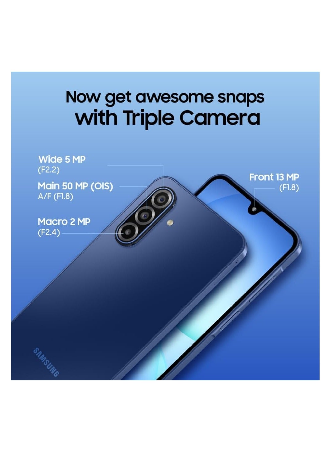 Samsung Galaxy A17 5G (Gray, 6GB RAM, 128GB Storage) | 50 MP No Shake Camera | Gemini Live | Circle to Search | Super AMOLED | Corning Gorilla Glass Victus | 7.5mm Sleek | AI