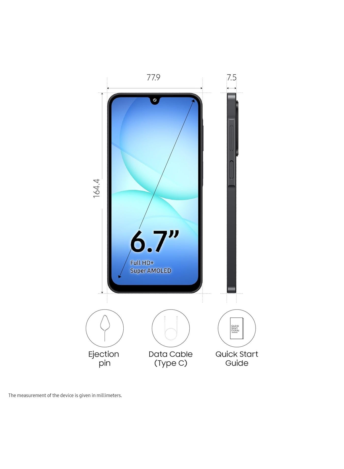 Samsung Galaxy A17 5G (Blue, 6GB RAM, 128GB Storage) | 50 MP No Shake Camera | Gemini Live | Circle to Search | Super AMOLED | Corning Gorilla Glass Victus | 7.5mm Sleek | AI
