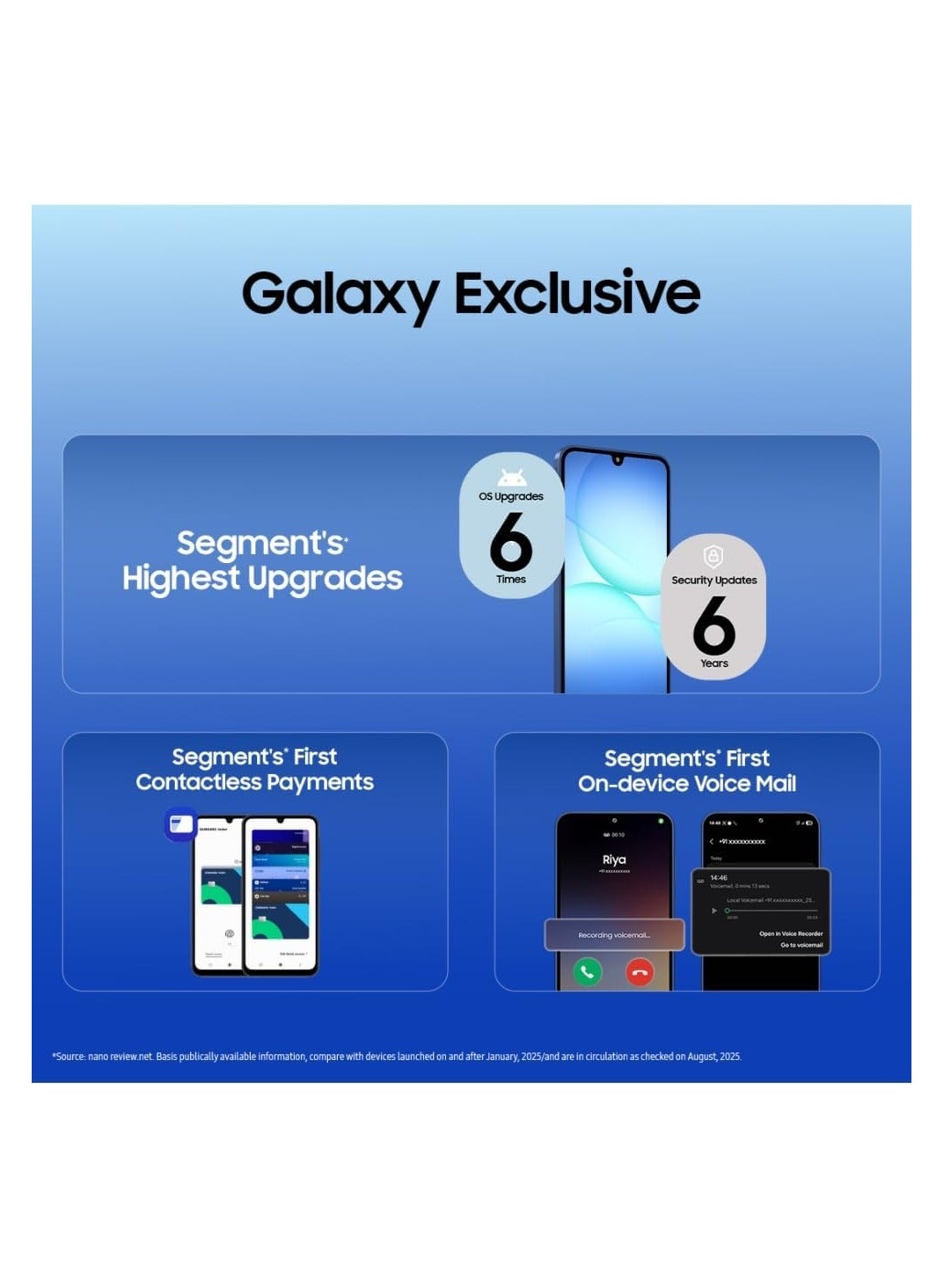 Samsung Galaxy A17 5G (Blue, 6GB RAM, 128GB Storage) | 50 MP No Shake Camera | Gemini Live | Circle to Search | Super AMOLED | Corning Gorilla Glass Victus | 7.5mm Sleek | AI