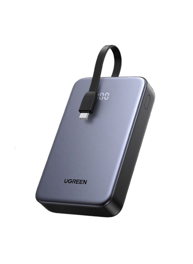 UGREEN Nexode 20000mAh 20W Power Bank With Built-in Cable BLACK