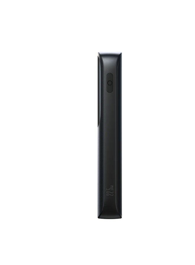 JR-QP191 Star Series Mini Power Bank 10000mAh, 22.5W Max Super Fast Charging, Digital Display, Compact & Lightweight, Dual USB-C In/Out + USB-A - Black