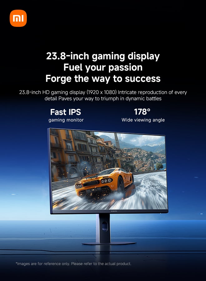 Gaming Monitor G24i 2026 23.8” FHD Fast IPS Display, 200Hz, 1ms GTG, HDR400, FreeSync Premium, 95% DCI-P3, Eye Care, DP + HDMI | P24FDA-RGGL black