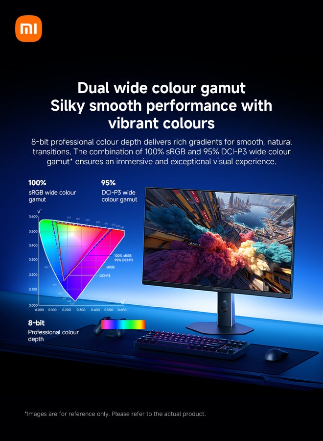 Gaming Monitor G24i 2026 23.8” FHD Fast IPS Display, 200Hz, 1ms GTG, HDR400, FreeSync Premium, 95% DCI-P3, Eye Care, DP + HDMI | P24FDA-RGGL black
