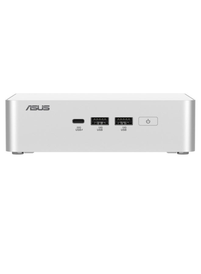 RNUC15CRSU900003 15 Pro+ Barebone Kit – Intel Core Ultra 9 285H (Up to 99 AI TOPS), Intel Arc Graphics, Dual DDR5 SO-DIMM Slots (Up to 96GB), PCIe Gen5 M.2 Support, Wi-Fi 7, Dual Thunderbolt 4, Quad 4K Display Support, (No RAM & SSD), No preinstalled OS, Silver | 90AR00P3-M00080 Silver