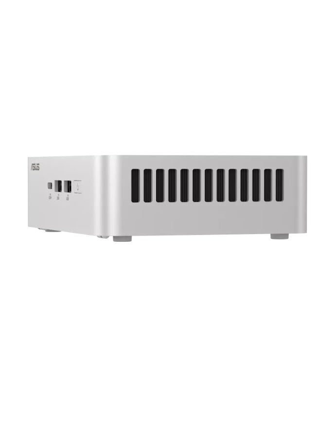 RNUC15CRSU900003 15 Pro+ Barebone Kit – Intel Core Ultra 9 285H (Up to 99 AI TOPS), Intel Arc Graphics, Dual DDR5 SO-DIMM Slots (Up to 96GB), PCIe Gen5 M.2 Support, Wi-Fi 7, Dual Thunderbolt 4, Quad 4K Display Support, (No RAM & SSD), No preinstalled OS​, Silver | 90AR00P3-M00080 Silver