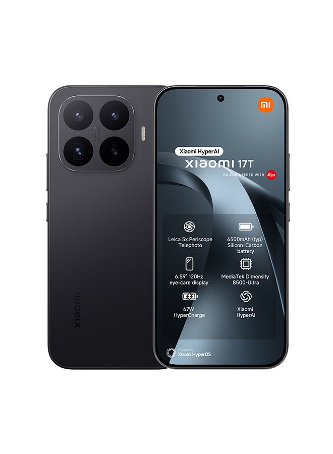 17T Dual SIM+eSIM 5G Black 12GB RAM 256GB - Global Version