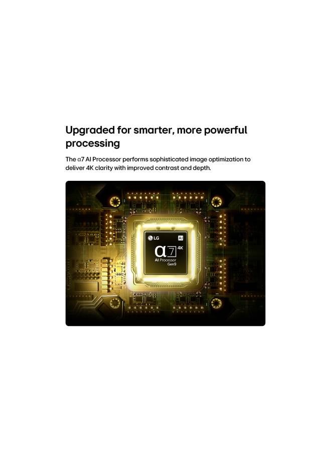 75" NANO 4K UHD AI Smart TV 2026 – NanoCell | α7 AI Processor Gen9 | HDR10 Pro | webOS | AI Hub | VRR | GeForce NOW | LG Shield -75NU850B6LA 75NU850B6LA black