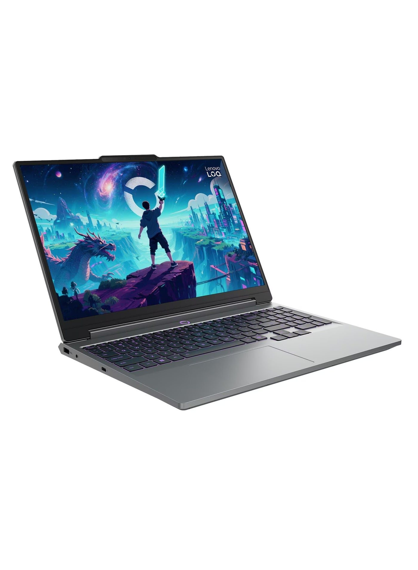 LOQ 15IPH11 Laptop - Intel Core Ultra 7-356H - 16GB - 512GB SSD - NVIDIA® GeForce RTX 5060 8GB - 15.3" WUXGA 165Hz - Win11 - Luna Grey-83SL000UED English/Arabic Luna Grey