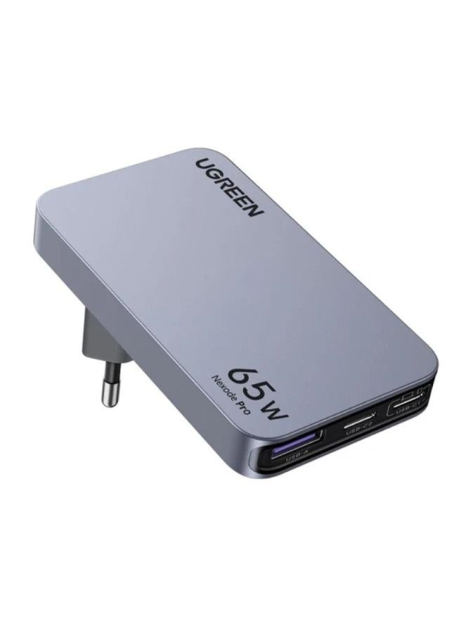 Wall Charger Nexode Pro 65W 3A 1xUSB-A-2xUSB-C grey