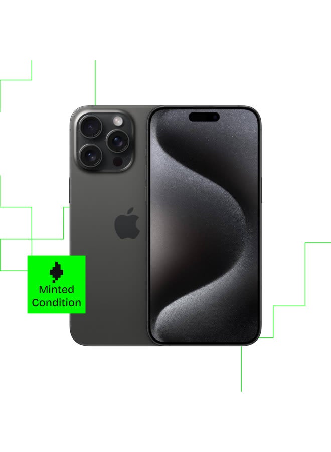 Refurbished IPhone  15 Pro Max 256GB Black Titanium 5G With FaceTime - International Version