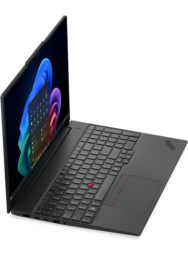 ThinkPad E16 Gen 4 Laptop, 16" WUXGA IPS Display, Intel Core Ultra 7 355, 16GB DDR5 RAM, 512GB SSD, Intel Graphics, Backlit black