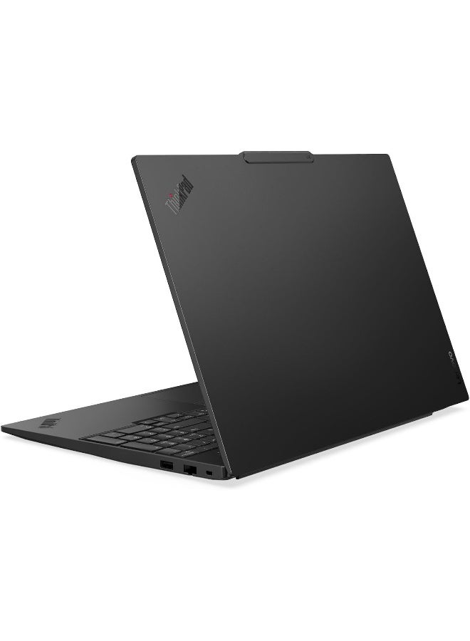 ThinkPad E16 Gen 4 Laptop, 16" WUXGA IPS Display, Intel Core Ultra 7 355, 16GB DDR5 RAM, 512GB SSD, Intel Graphics, Backlit black