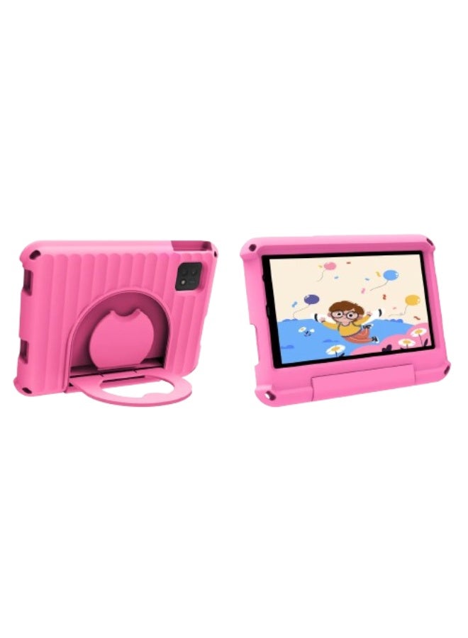 G-Tab P8 KIDS Tablet (WiFi) 5G (RAM: 4+4GB, ROM: 128GB), 8 inch IPS LCD 800x1280, 5000 mAh Battery, Android 16, Camera 2MP front + 5MP rear, 1 Year Warranty, GRAY / PINK
