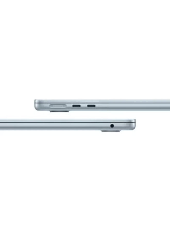 MacBook Air MDHH4 Laptop with 13 Inch Full HD  / Apple M5 Air | 10-Core CPU 8-Core GPU / 16 Gigabyte / 512 Gigabyte SSD / Integrated Graphic card / English/Arabic Keyboard with apple Magic Mouse (USB-C Port) - White English/Arabic Sky Blue