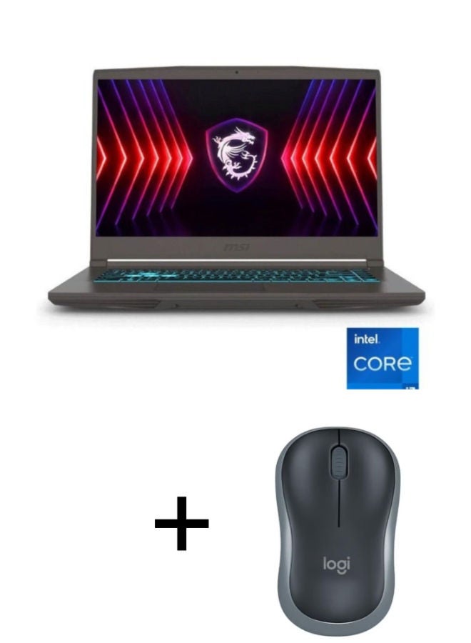 THIN 15 B13UC Laptop with 15.6 Inch Full HD / Intel Core i7-13620H / 16 Gigabyte / 512 Gigabyte SSD / NVIDIA GeForce RTX 3050 / with Logitech M185 Wireless Mouse Gray