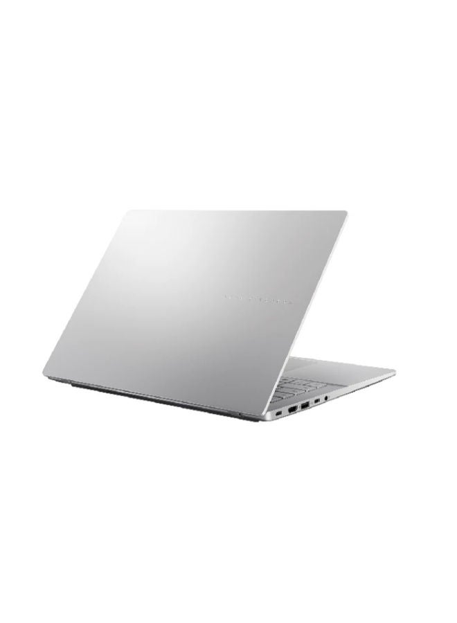 VIVOBOOK S14 Laptop with 14 Inch Full HD / Qualcomm Snapdragon X (X1-26-100) / 16 Gigabyte / 512 Gigabyte SSD / Qualcomm Adreno / with Rapoo M20 Plus Silent Wireless Optical Mouse Cool Silver