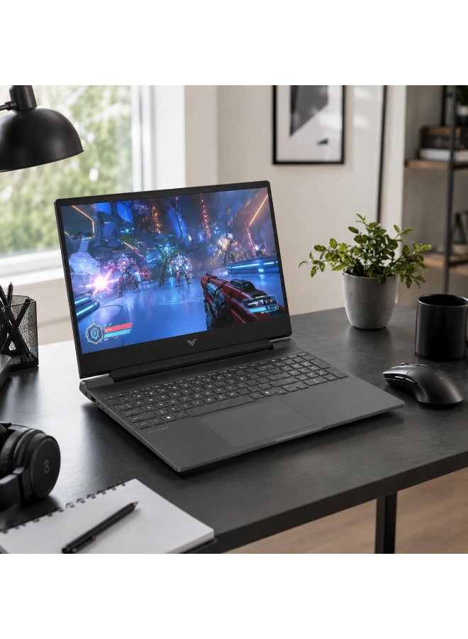 HP Victus 15 fa2392TX Gaming Laptop Intel Core i7 13620H RTX 4050 6GB 16GB RAM 512GB SSD 15.6 FHD 144Hz Windows 11 Powerful Gaming Creator Laptop Fast Smooth Mica Silver Hot Deal Online Sale Mica Silver