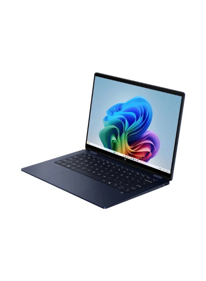 HP OmniBook X Flip FM0013DX  2-in-1 Laptop, 14" 2K IPS Touchscreen, Intel Core Ultra 5 226V, 16GB LPDDR5x RAM, 512GB SSD, Intel Arc 130V GPU, Thunderbolt 4, Windows 11 Home  Blue blue