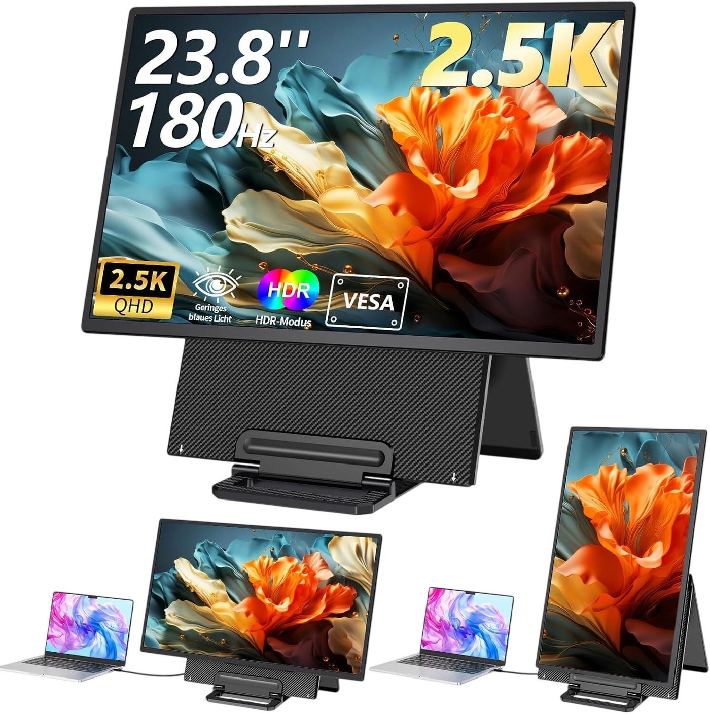 D1 23.8-Inch 2.5K QHD 180Hz IPS Portable Monitor