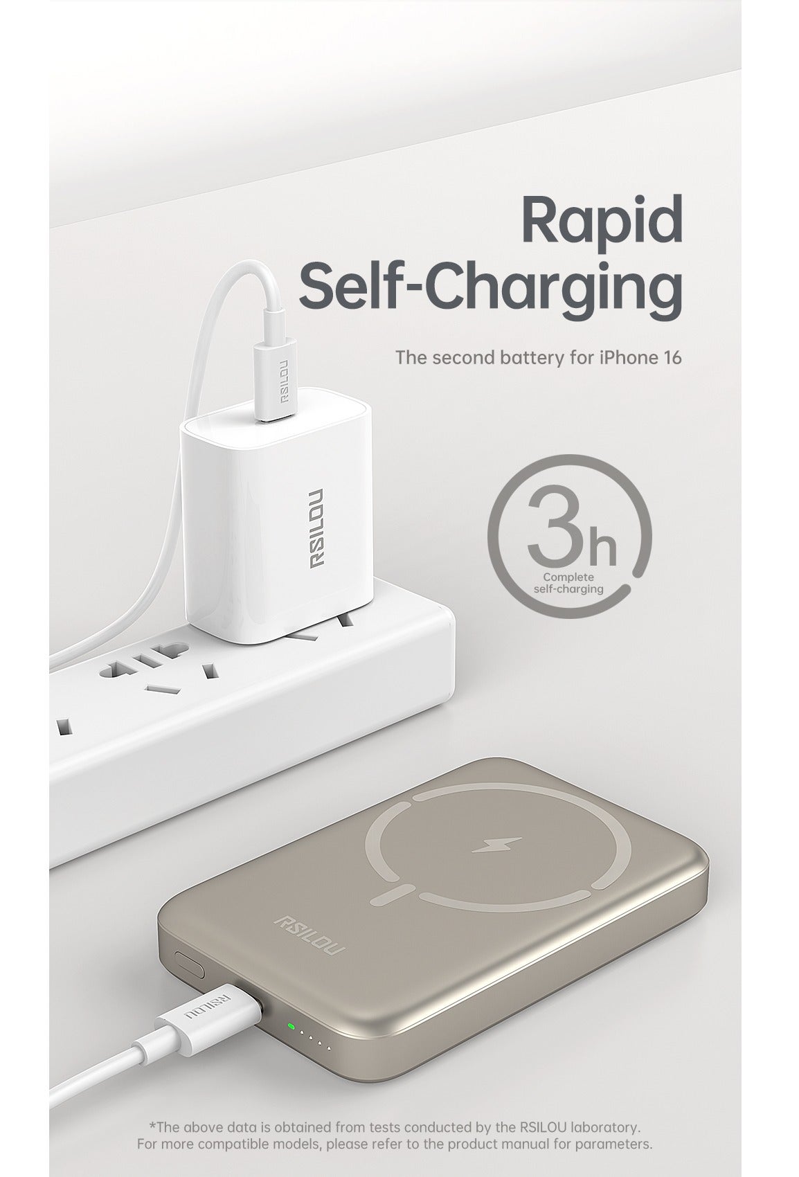 R1024-002 power bank 20W Fast charger, 10000mAh, wireless magsafe metal magnetic charging, thin and lightweight