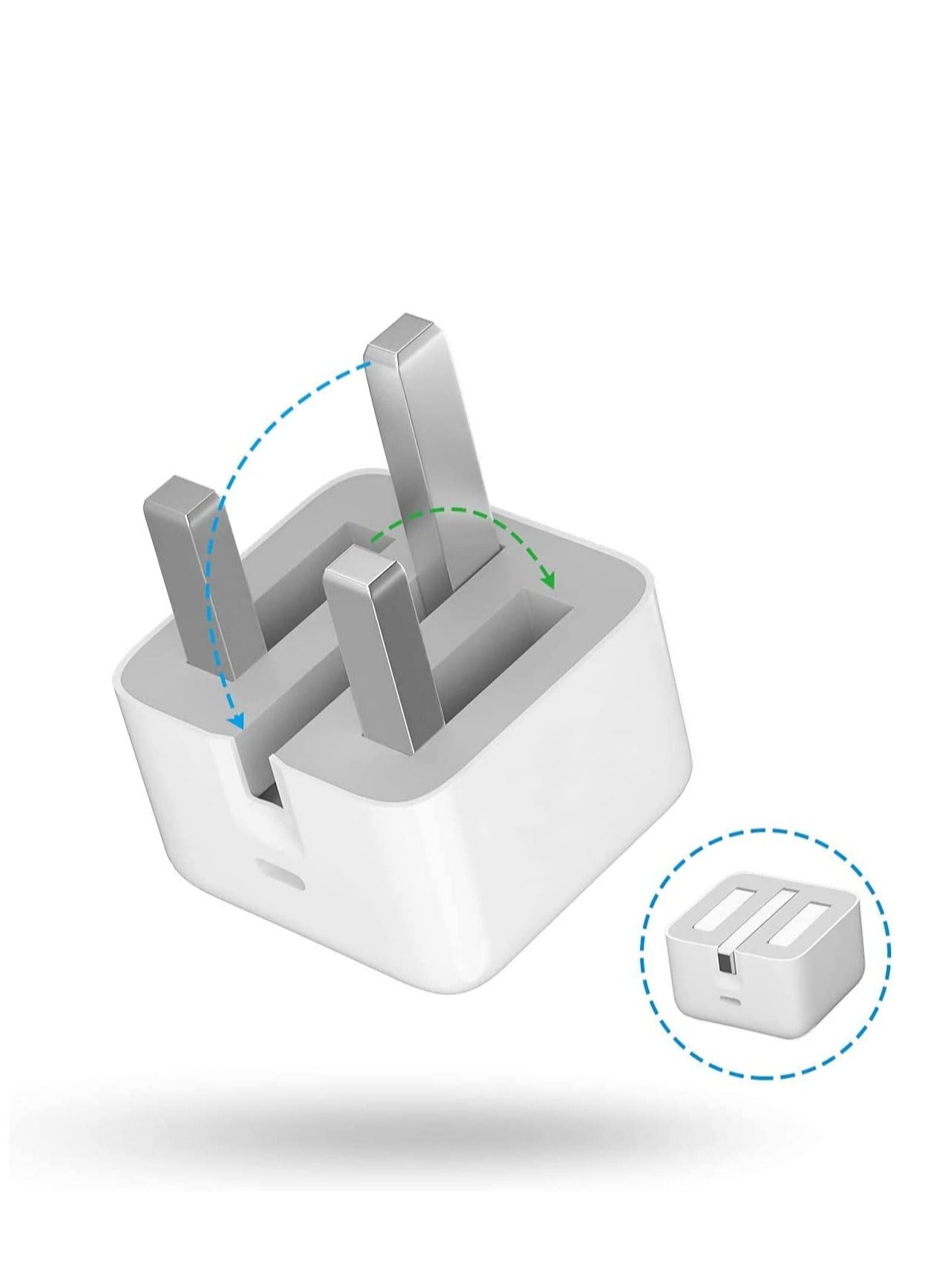 Apple Iphone USB-C Port 25W Adapter Charger With USB-C To Lightning Cable