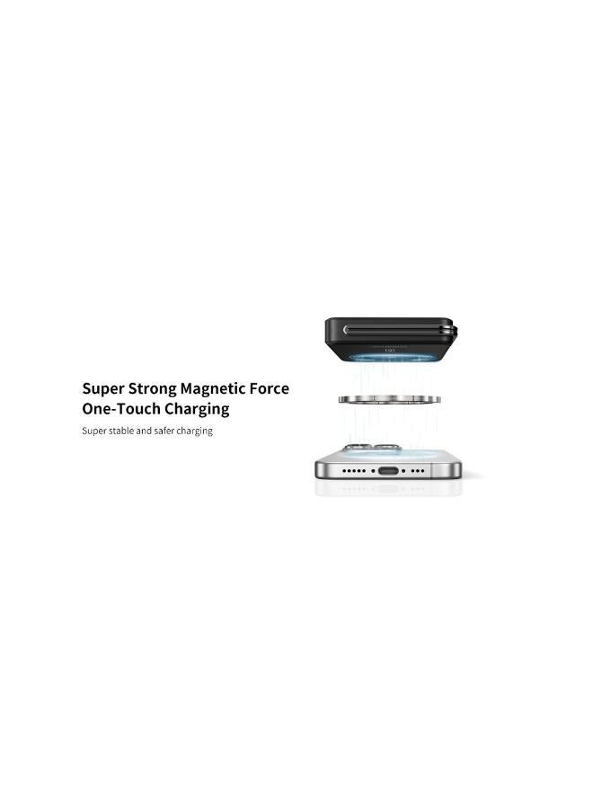 Recci Warrior Series Power Bank RPB-W32 | 10000mAh | 20W PD Fast Charging | 15W Wireless Charging | Built-in Stand