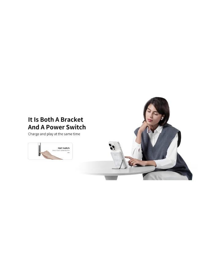Recci Warrior Series Power Bank RPB-W32 | 10000mAh | 20W PD Fast Charging | 15W Wireless Charging | Built-in Stand