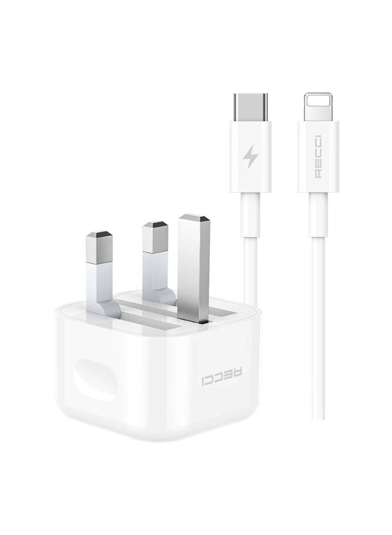 Recci Charger Kits PD20w Fast Charging Rck-03UCL