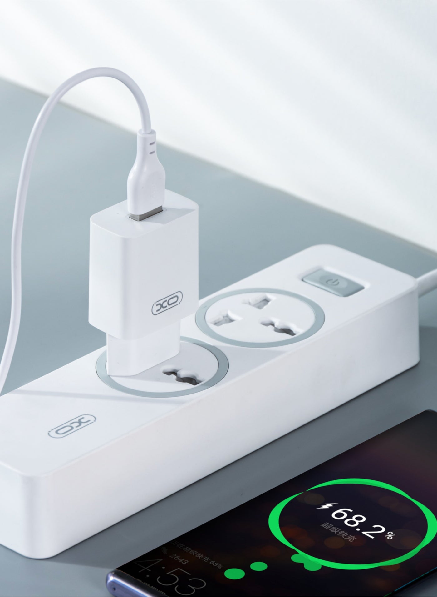 XO L99 Single USB Type-A Wall Charger - White
