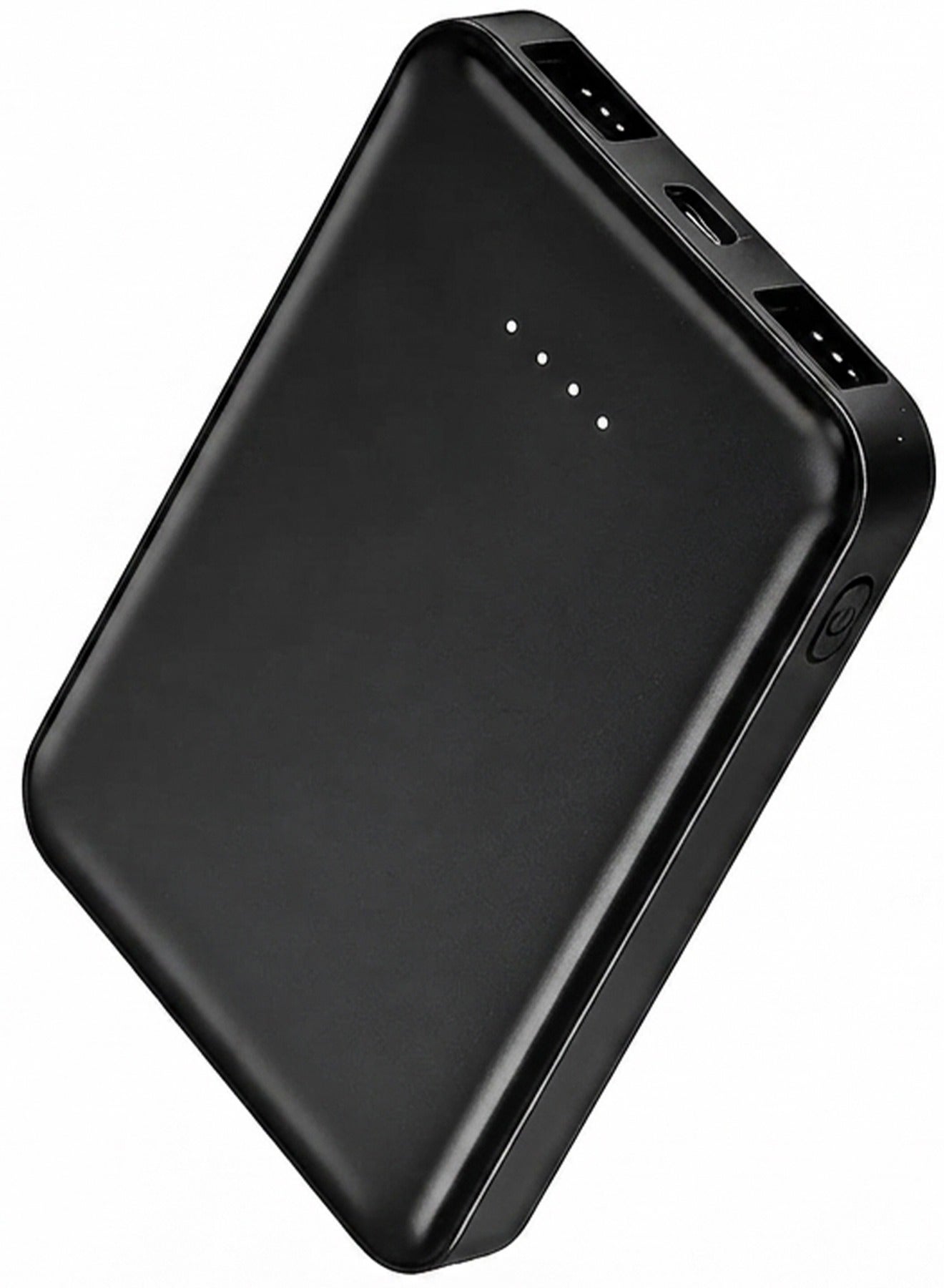 V28 5000mAh Portable Power Bank with USB-C Power Delivery, Dual USB Output, Fast Charging External Battery Pack, Compact Travel Charger with LED Battery Indicator, Micro Input for Smartphones, Tablets and USB Devices