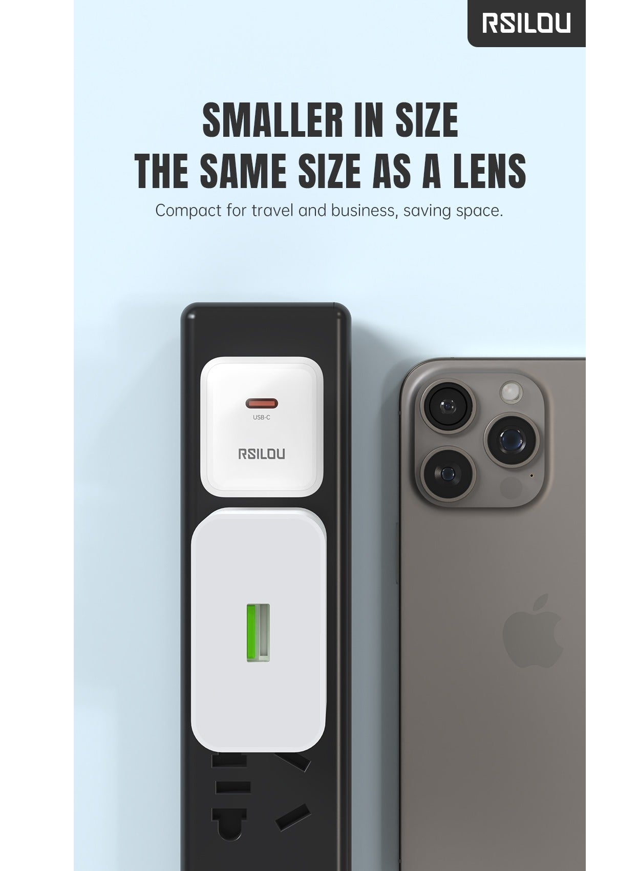 R4262-001 30W USB-C Super Fast Charger, Power, Speed, and Safety in One Compact Design, GaN, Supports apple and all smartphones, tablets, Bluetooth headphones, and more, MultiProtect Protection