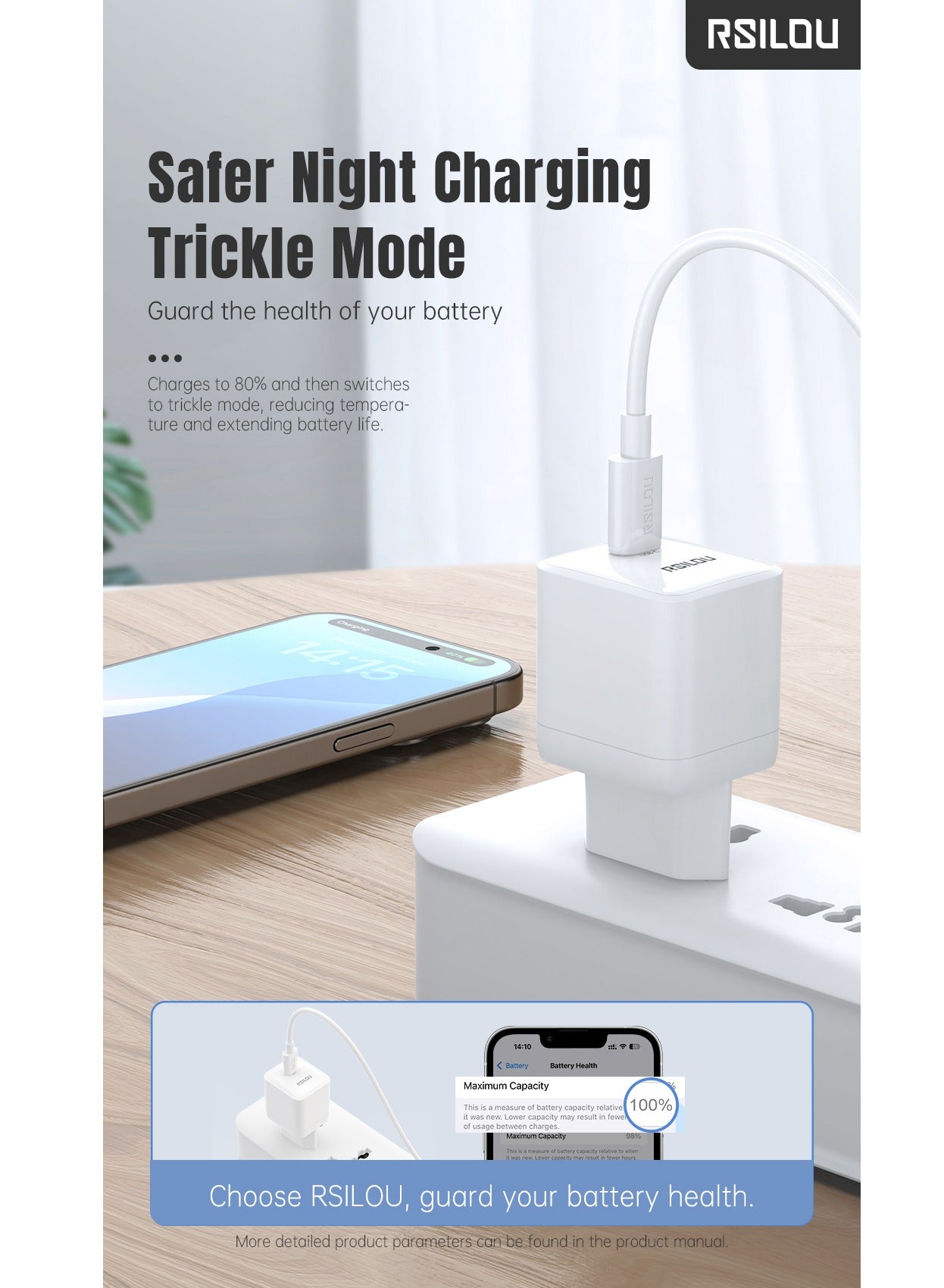 R4262-001 30W USB-C Super Fast Charger, Power, Speed, and Safety in One Compact Design, GaN, Supports apple and all smartphones, tablets, Bluetooth headphones, and more, MultiProtect Protection